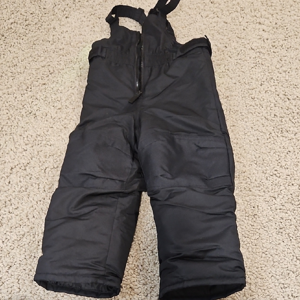 Cat & Jack Black Kids Snow Overalls